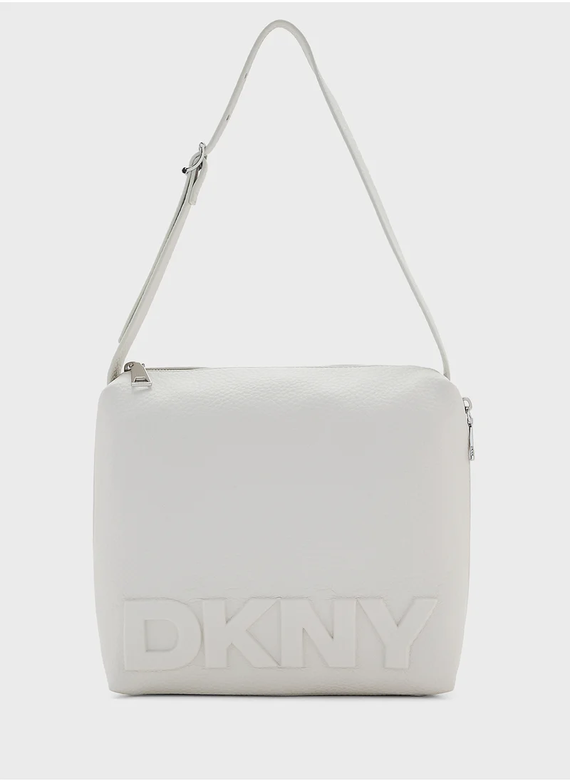 DKNY Zia Logo Detaied Zip Over Hobo