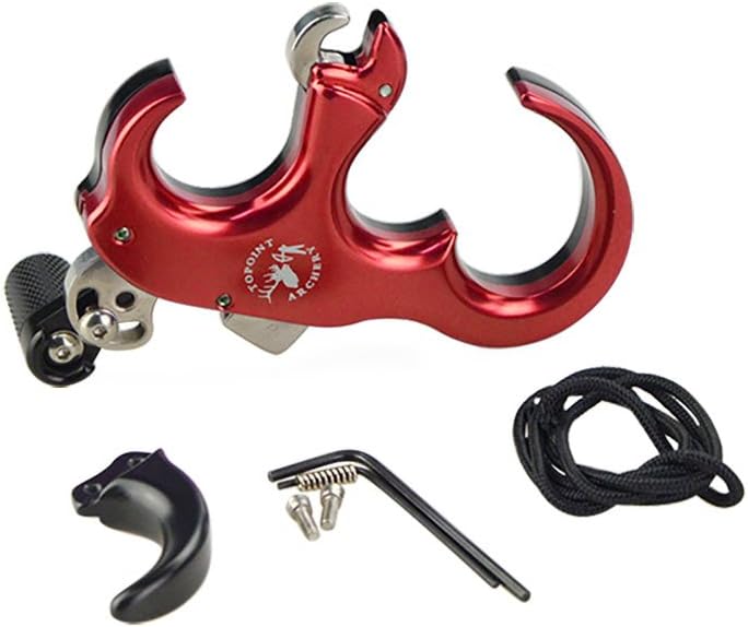 SHARROW Bow Release Aid 3/4 Fingers Automatic Archery Release Aluminium Alloy Thumb Trigger for Compound Bow Accessory - Image 4