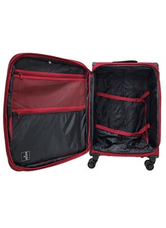 Track Lightweight Soft Shell Luggage Set of 3 Expandable Suitcase - Trolley Bags for Travel with 4 Double Wheels & TSA Lock  - Image 5
