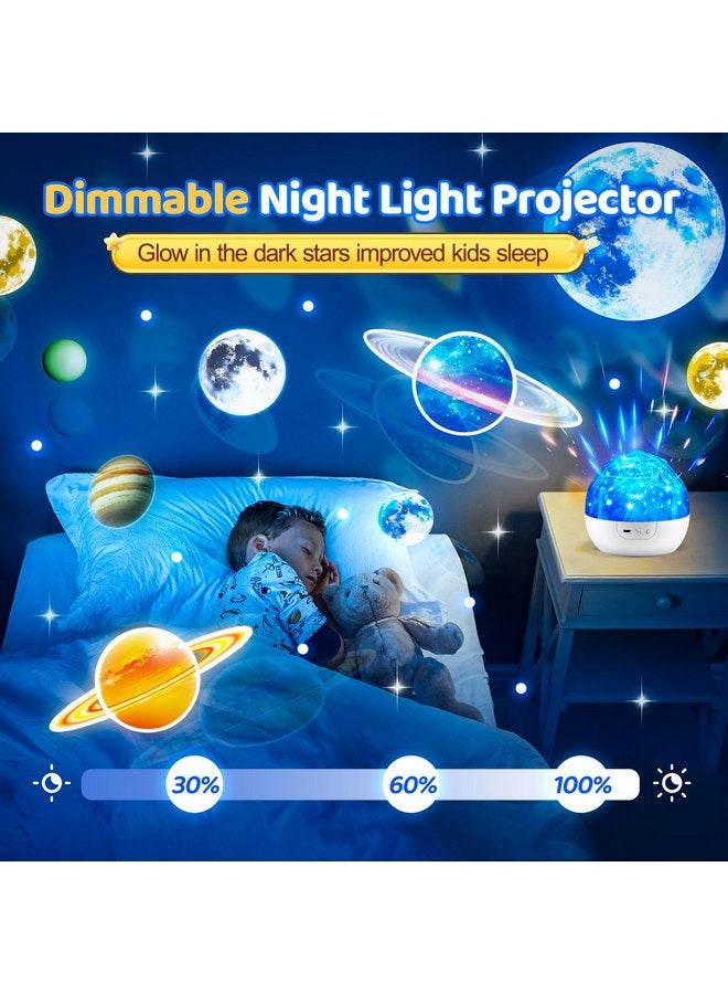 One Fire Solar System Projector Night Light for Kids Toys, 360°Rotating+5 Films Planets Space Projector Light, Planetarium Projector Space Toys, Planet Toys for Kids Night Light Projector for Kids Room Decor - Image 4