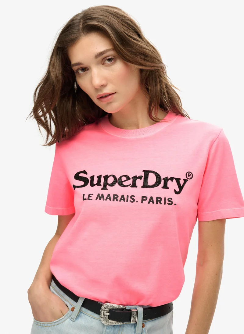 Superdry METALLIC VENUE RELAXED TEE