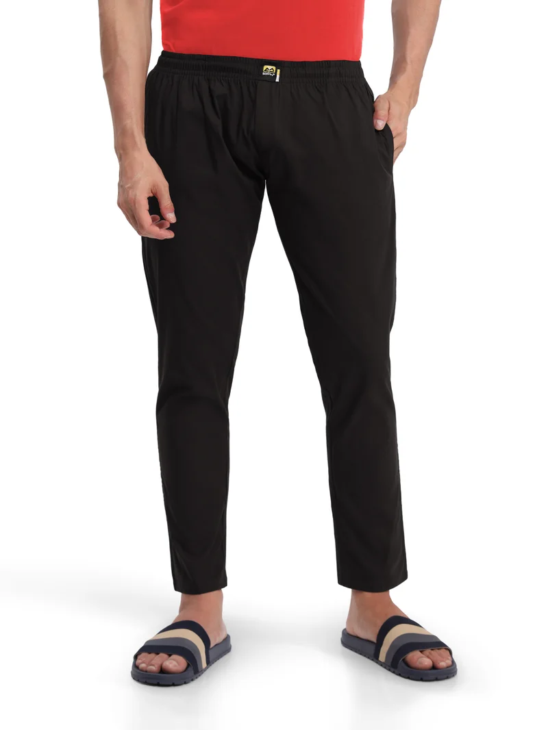 Black Regular-fit Pyjamas