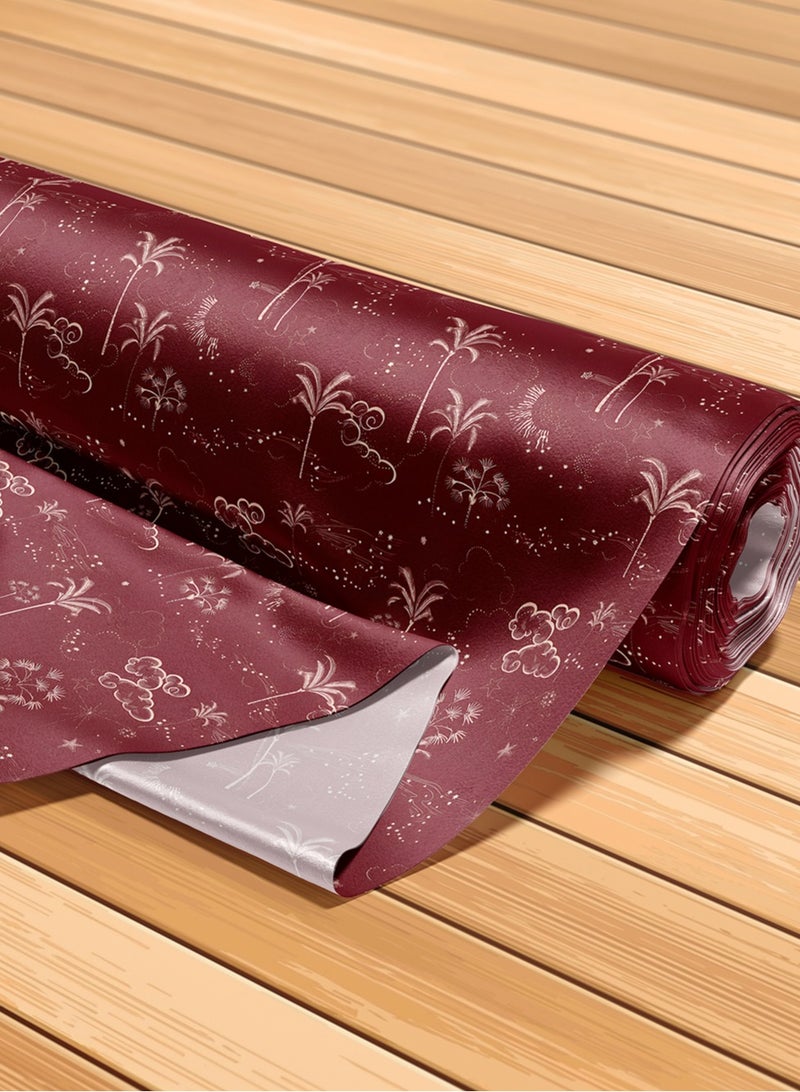 فيلاتو Ù‚Ù…Ø§Ø´ Ø­Ø±ÙŠØ± Ø§Ù„Ù„ÙŠÙ„ Ø¹Ø±Ø§Ù…Ù†ÙŠ Ø¨Ø§Ù„ÙŠØ§Ø±Ø¯Ø© Ø£Ø­Ù…Ø± Ø£Ø¨ÙŠØ¶ Ù†Ø®ÙŠÙ„ Ù†Ø¬ÙˆÙ… Ø¬Ù„Ø§Ø¨ÙŠØ§Øª Ù…Ø®ÙˆÙŠØ± Ø®ÙŠØ§Ø·Ø© 58 Ø¨ÙˆØµØ© Ø¹Ø±Ø¶ - Image 5