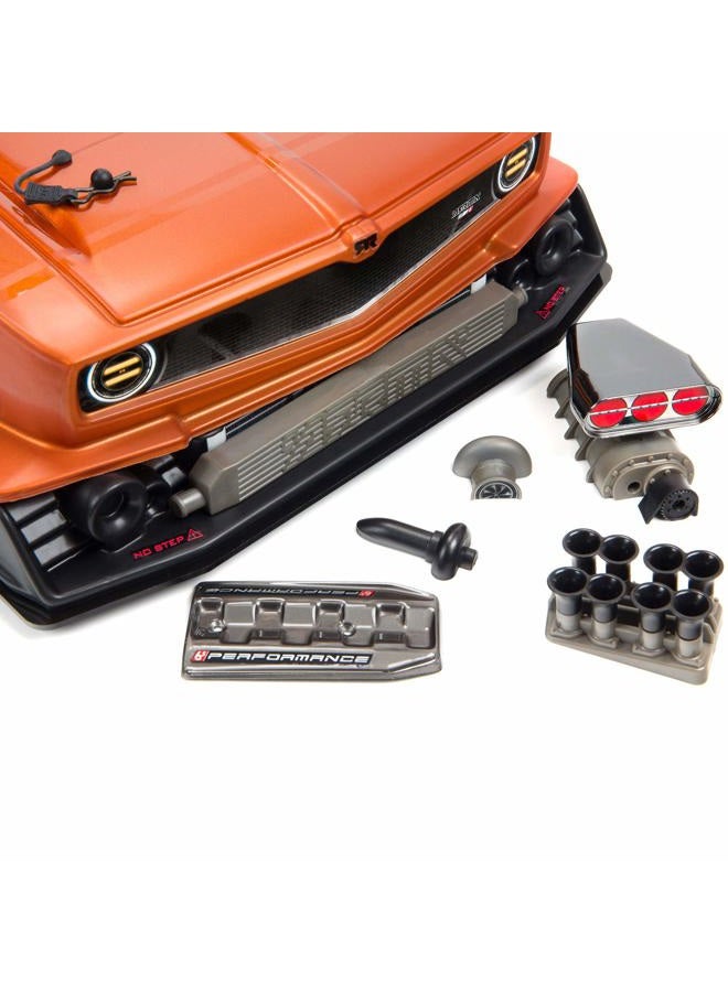 ARRMA 1/7 Felony 6S BLX Street Bash All-Road Muscle Car RTR (Ready-to-Run Transmitter and Receiver Included, Batteries and Charger Required), Orange, ARA7617V2T2 - Image 3