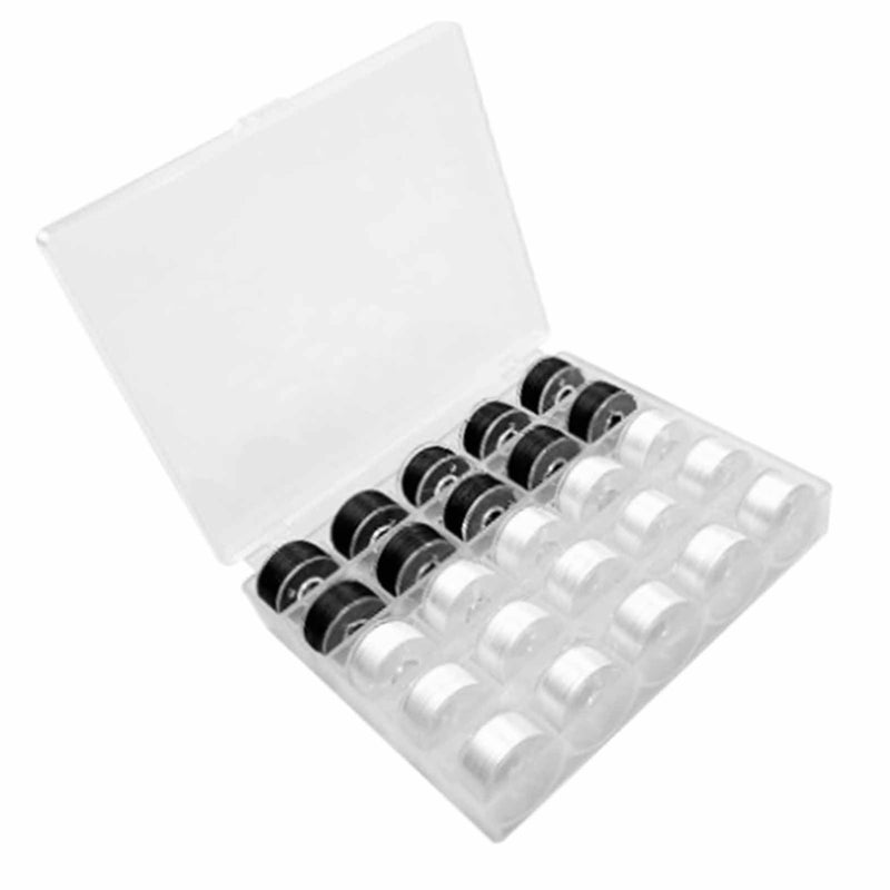 Transparent Portable Sewing Thread Spool Box With 25 Slots For Craft Storage - Image 3