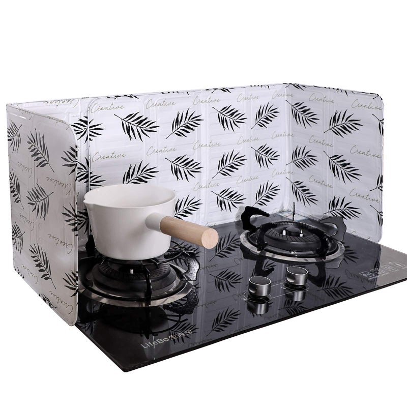 Shappy Shappy 2 Pieces Oil Splatter Guard Anti Splatter Grease Stove Screen Board Aluminum Foil Oil Barrier Proof Splash Kitchen Tool for Frying Cooking Kitchen Restaurant 