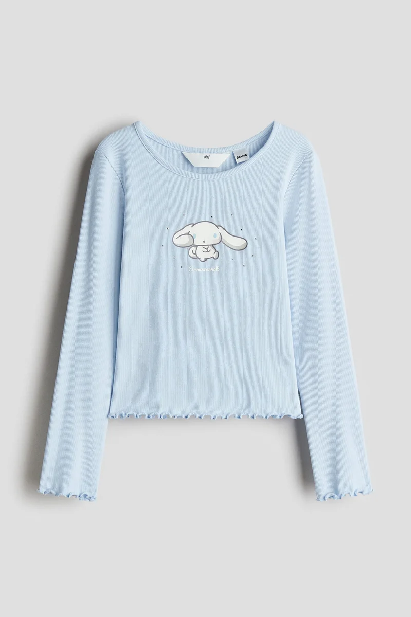 H&M Print-motif cotton top