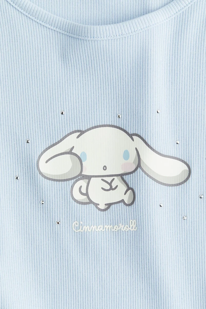 H&M Print-motif cotton top