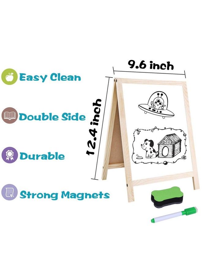 Ginmic Magnetic Letters And Numbers With Easel For Kids/Toddlers Magnetic Whiteboard & Chalkboard W/Dry Erase Markers Abc Magnets Alphabet Letters Learning Set Classroom Home Education Toys - Image 4