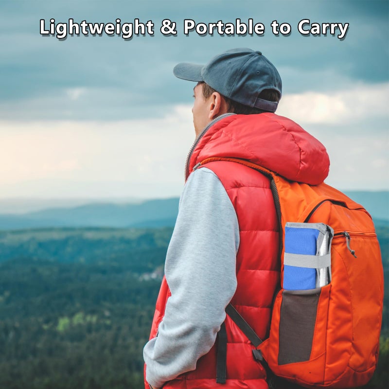Cosmos 2 Pcs Foldable Sitting Pad Seat Cushion Portable Sitting Mat Foam Camping Sit Cushion Insulated Sitting Pad Hiking Sitting Mat Waterproof Seating Mat with Strap for Travel Picnic Hiking Fishing - Image 5