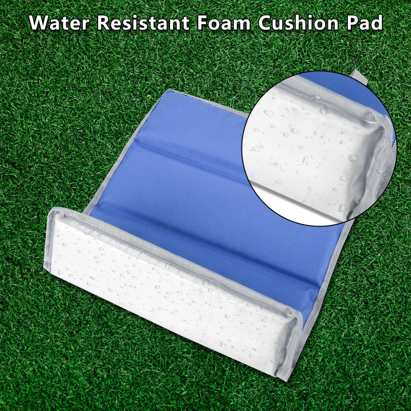 Cosmos 2 Pcs Foldable Sitting Pad Seat Cushion Portable Sitting Mat Foam Camping Sit Cushion Insulated Sitting Pad Hiking Sitting Mat Waterproof Seating Mat with Strap for Travel Picnic Hiking Fishing - Image 4