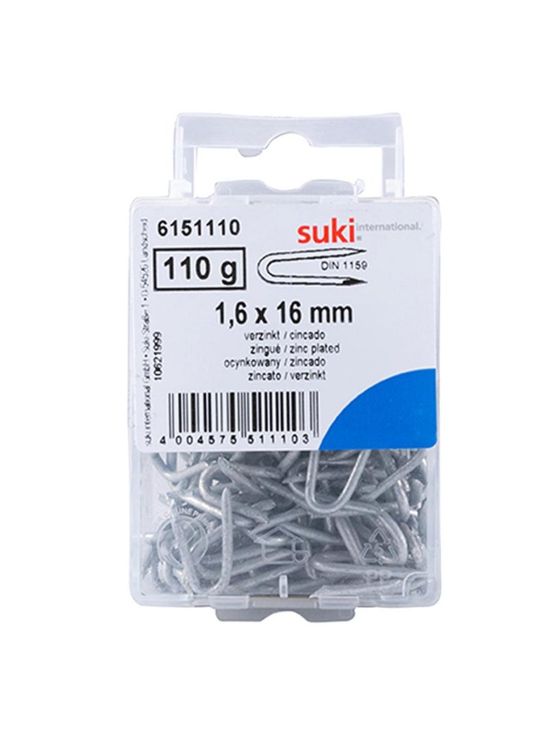 suki U Shape Staple Nails 1 6 X 16 Mm 110 G 