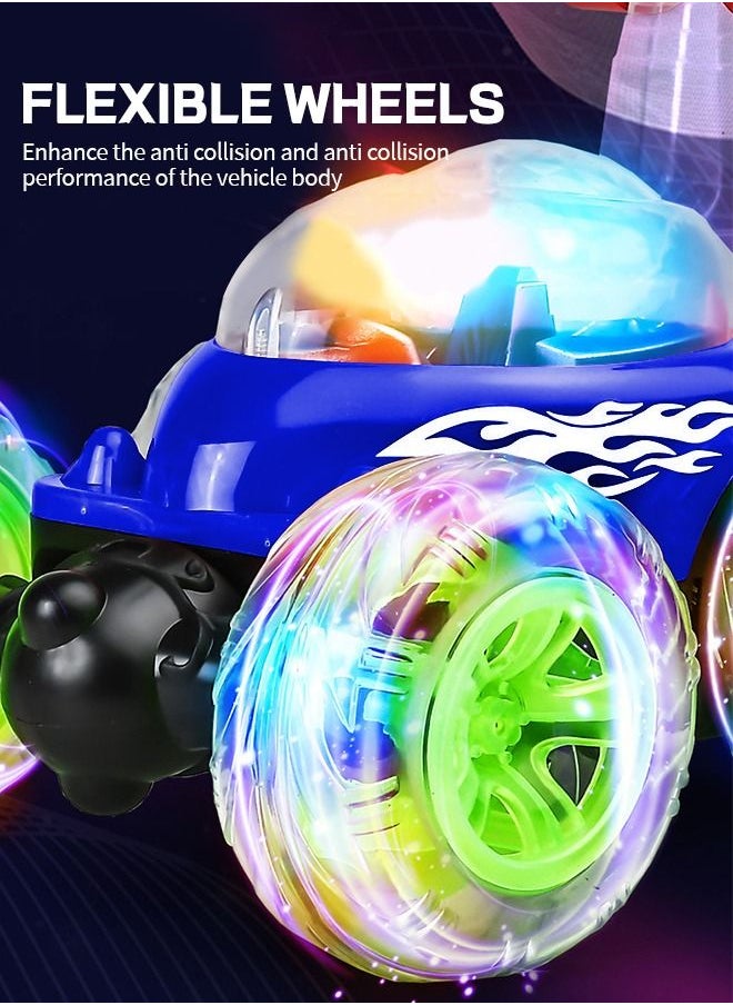 GROIC - Remote Control Car, Stunt RC Car Invincible 360°Rolling Twister with Colorful Lights & Music Switch, Rechargeable Remote Control Car for Boys and Girls - Image 1