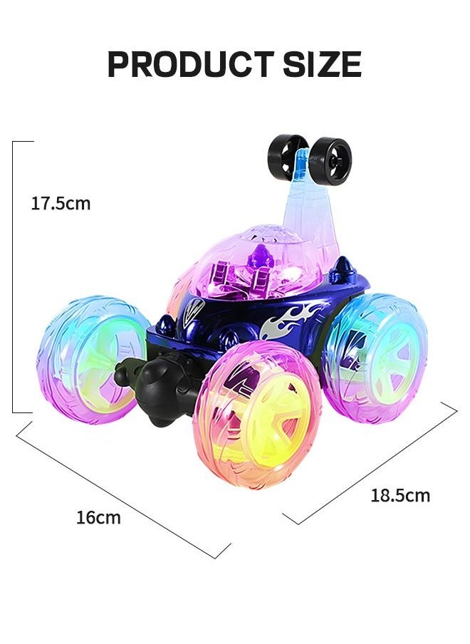 GROIC - Remote Control Car, Stunt RC Car Invincible 360°Rolling Twister with Colorful Lights & Music Switch, Rechargeable Remote Control Car for Boys and Girls - Image 1