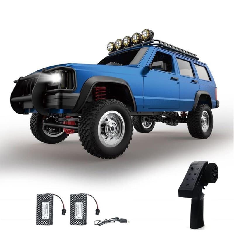سيارة التحكم عن بعد GoolRC RC Rock Crawler مقياس 112 24GHz 4WD شاحنة RC على الطرق الوعرة لجميع التضاريس مركبة تسلق هدايا للأطفال والبالغين تشمل بطاريتين زرقاء