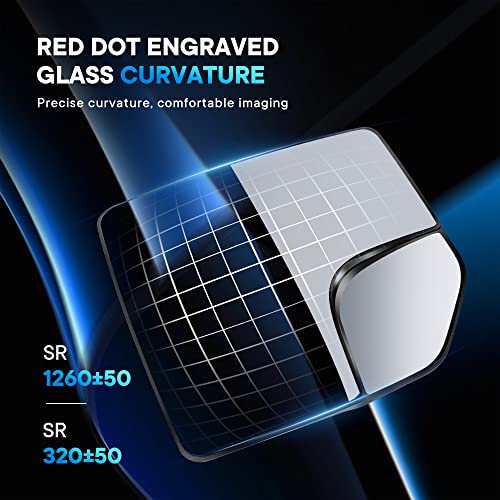 SNEMEEY Compatible with Ford F150 Passenger Side Mirror Glass Replacement Power Heated Towing Mirrors - Right Side View Mirror Glass with Blind Spot, Backing Plate, FL3Z17K707B, 2015-2021 - Image 5