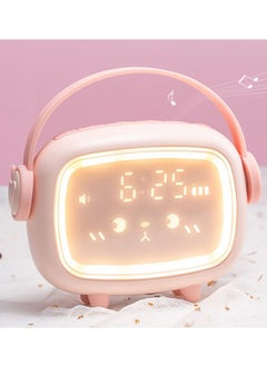 ساعة منبه للأطفال ، ساعة منبه رقمية LED ، ضوء إيقاظ وضوء ليلي ، ساعة مدرب نوم للأطفال ، منبهين / غفوة / تحكم صوتي ، منبه لطيف بجانب السرير لغرف نوم الأولاد