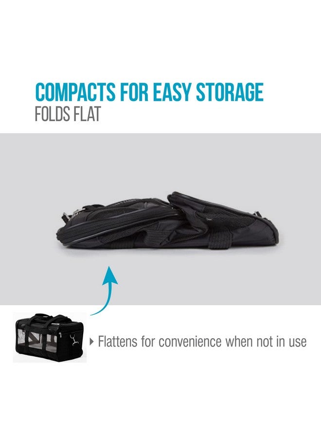 Sherpa Original Deluxe Travel Pet Carrier, Airline Approved - Black, Large - Image 3