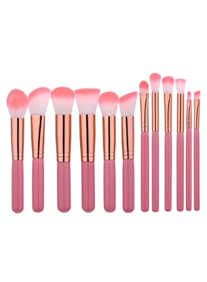 12-Piece Professional Makeup Brush Set With Cleanser Cup And Puff Multicolour - Image 2