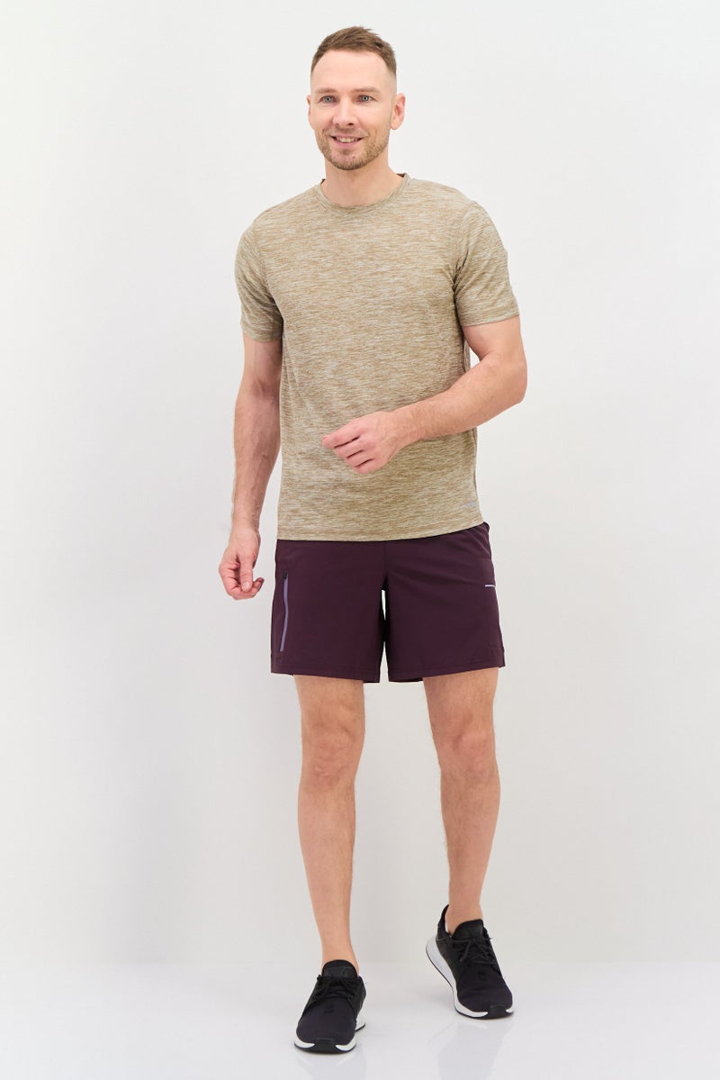 MOTION Men Sportswear Fit Training Shorts, Plum - Image 4