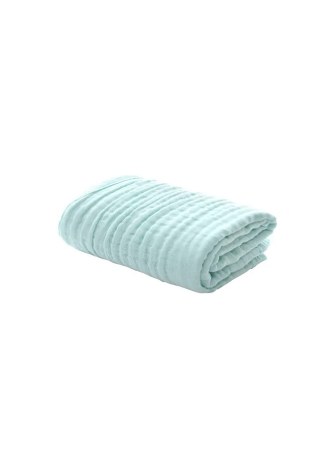 Anvi Baby Organic 6 layered Muslin Bath Towel- Green