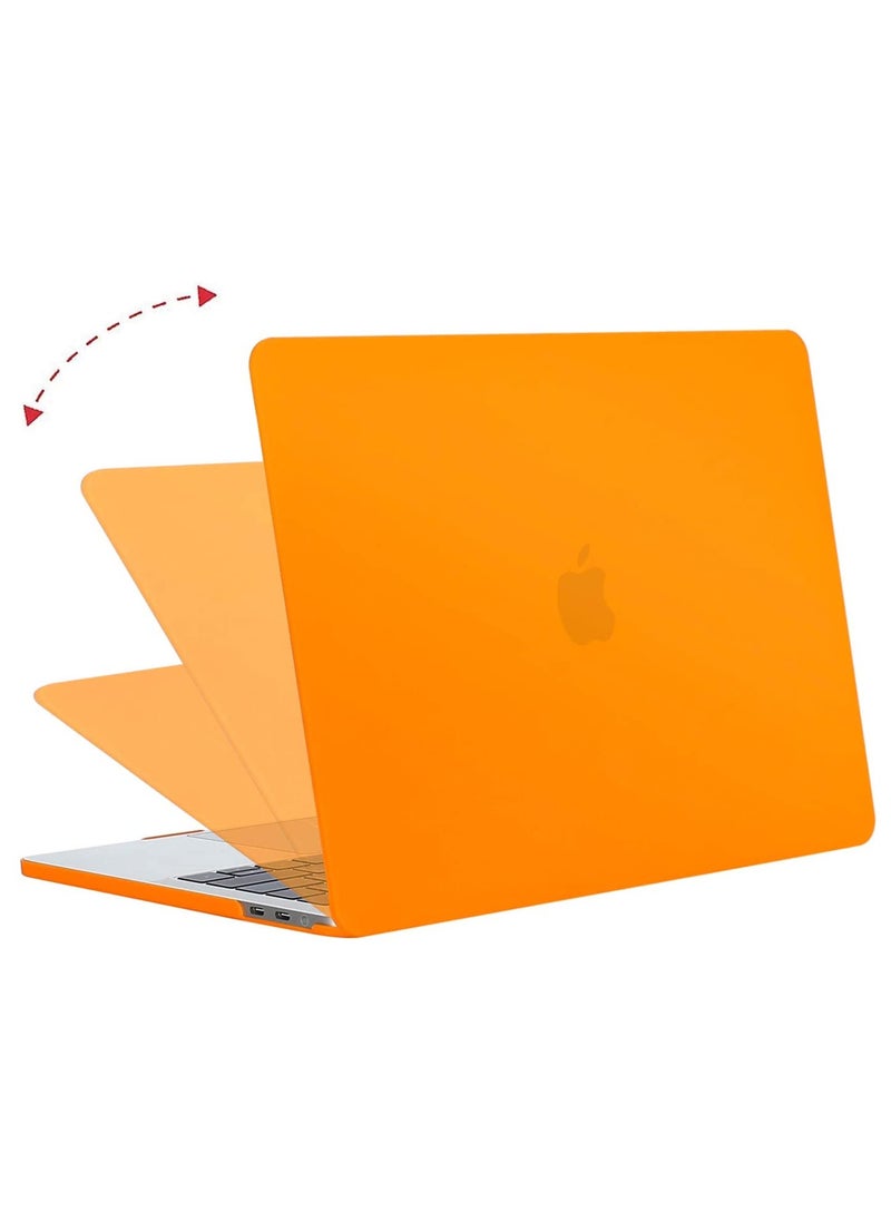Generic - Hard Shell Case and US Layout English Keypad Cover Compatible with MacBook Pro 15-Inch with Touch Bar Model A1990/A1707 Release 2019/2018/2017/2016, Orange - Image 1