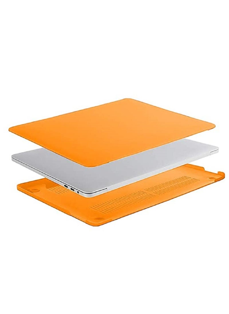 Generic - Hard Shell Case and US Layout English Keypad Cover Compatible with MacBook Pro 15-Inch with Touch Bar Model A1990/A1707 Release 2019/2018/2017/2016, Orange - Image 1