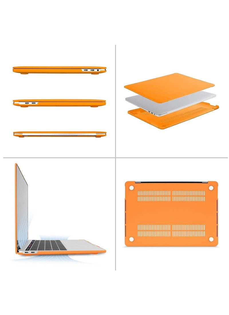 Generic - Hard Shell Case and US Layout English Keypad Cover Compatible with MacBook Pro 15-Inch with Touch Bar Model A1990/A1707 Release 2019/2018/2017/2016, Orange - Image 1