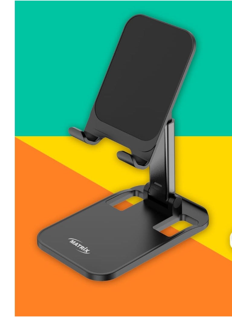 MATRIX X570 Foldable Desktop Phone Holder Tablet Stand Black  - Image 2