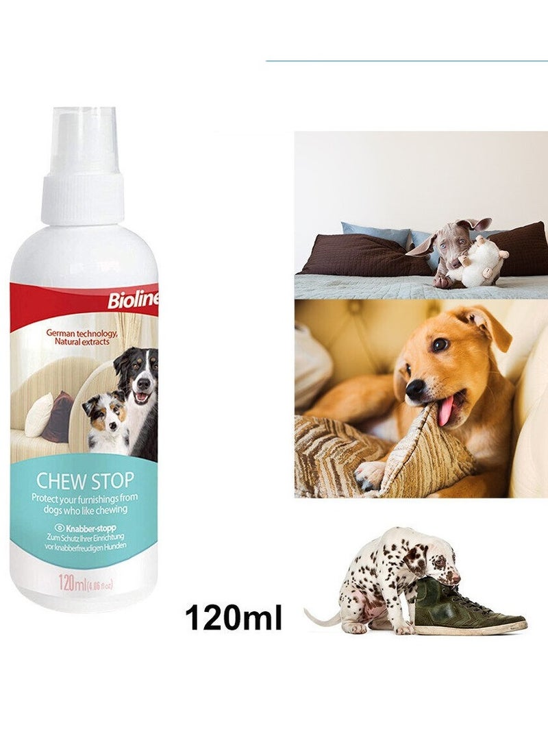Bioline Chew Stop Dog Spray Natural Extracts 2X120ml - Image 4