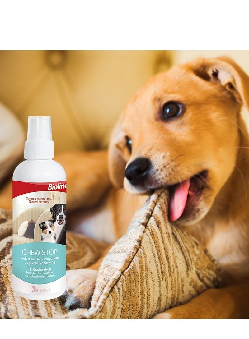 Bioline Chew Stop Dog Spray Natural Extracts 2X120ml - Image 3