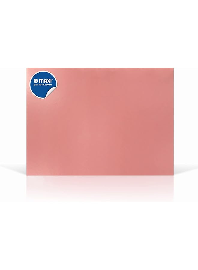 ماكسي لوح فوم مقاس 70×50 باللون الوردي مناسب للعروض التقديمية والمكاتب المدرسية والمشاريع الفنية - Image 1
