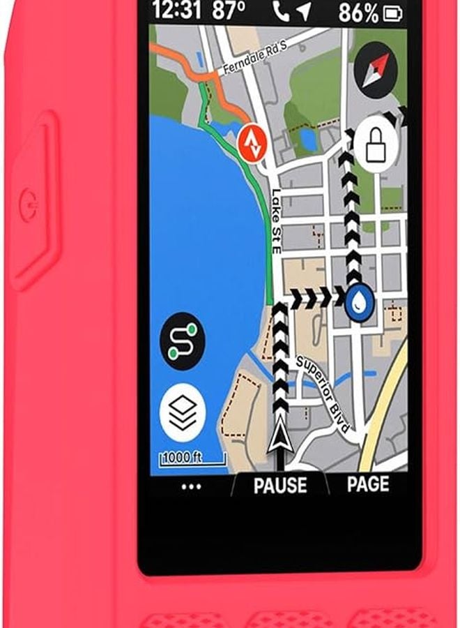 White Silicone Protective Case Cover For Wahoo ELEMNT Bike Computer Navigation - Image 4