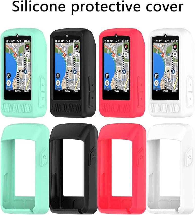White Silicone Protective Case Cover For Wahoo ELEMNT Bike Computer Navigation - Image 3