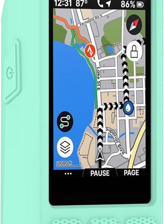 White Silicone Protective Case Cover For Wahoo ELEMNT Bike Computer Navigation - Image 5