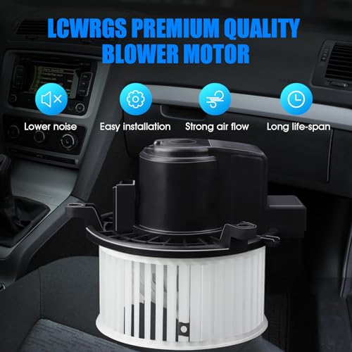 LCWRGS Rear AC Heater Blower Motor with Fan Fits for 2006-2020 Dodge Grand Caravan, Chrysler Town & Country Pacifica, Ford Expedition, Jeep Commander, Lincoln Navigator, VW Routan, Ram C/V Replace# 700234 - Image 2