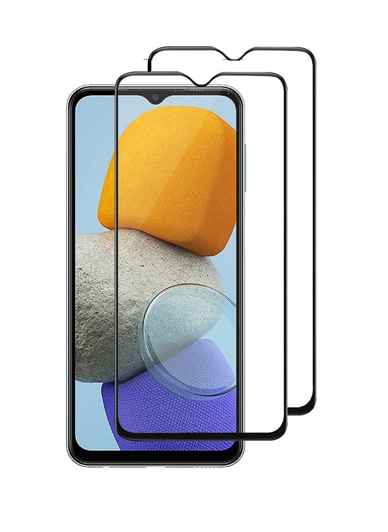Super 2 Pieces Tempered Glass Screen Protector 5D Designed For Samsung Galaxy M23 5G Full Glue Edge to Edge Full Screen Coverage And Bubble Free - Image 1