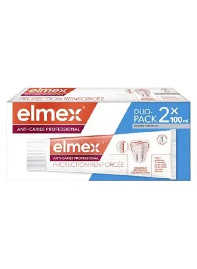 Toothpaste Anti-Caries Professional Reinforced Protection 2 x 100 ml Pack
