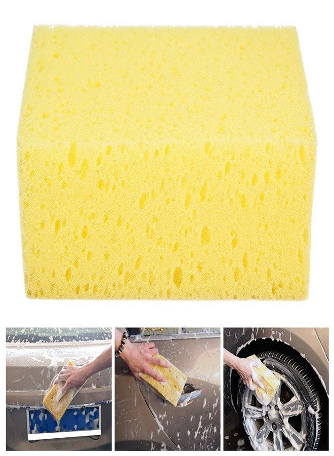 KIMISS Car Sponge Pad, Shape Handheld Nonslip Sponge Washing Cleaner Tool for Car Auto Motorcycle(1pc) - Image 4