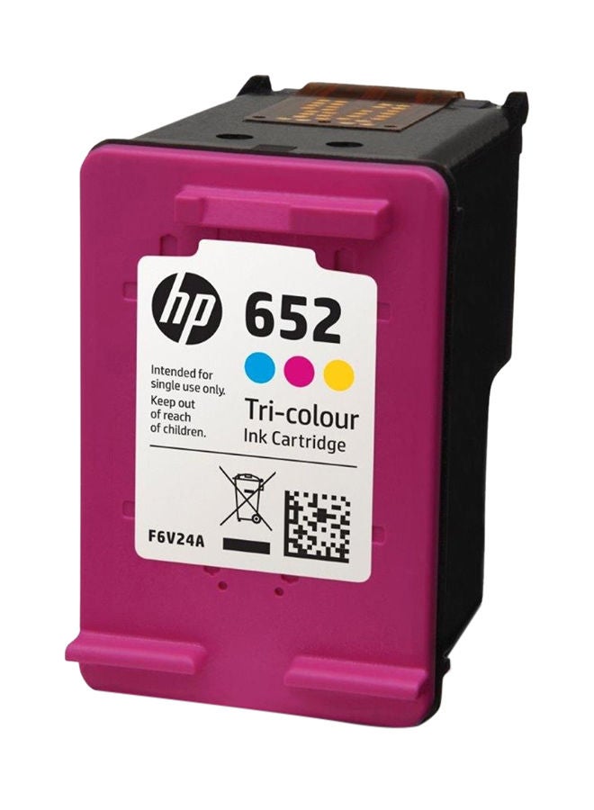 HP خرطوشة حبر أصلية أدفانتج طراز 652 ثلاثي الألوان - Image 2