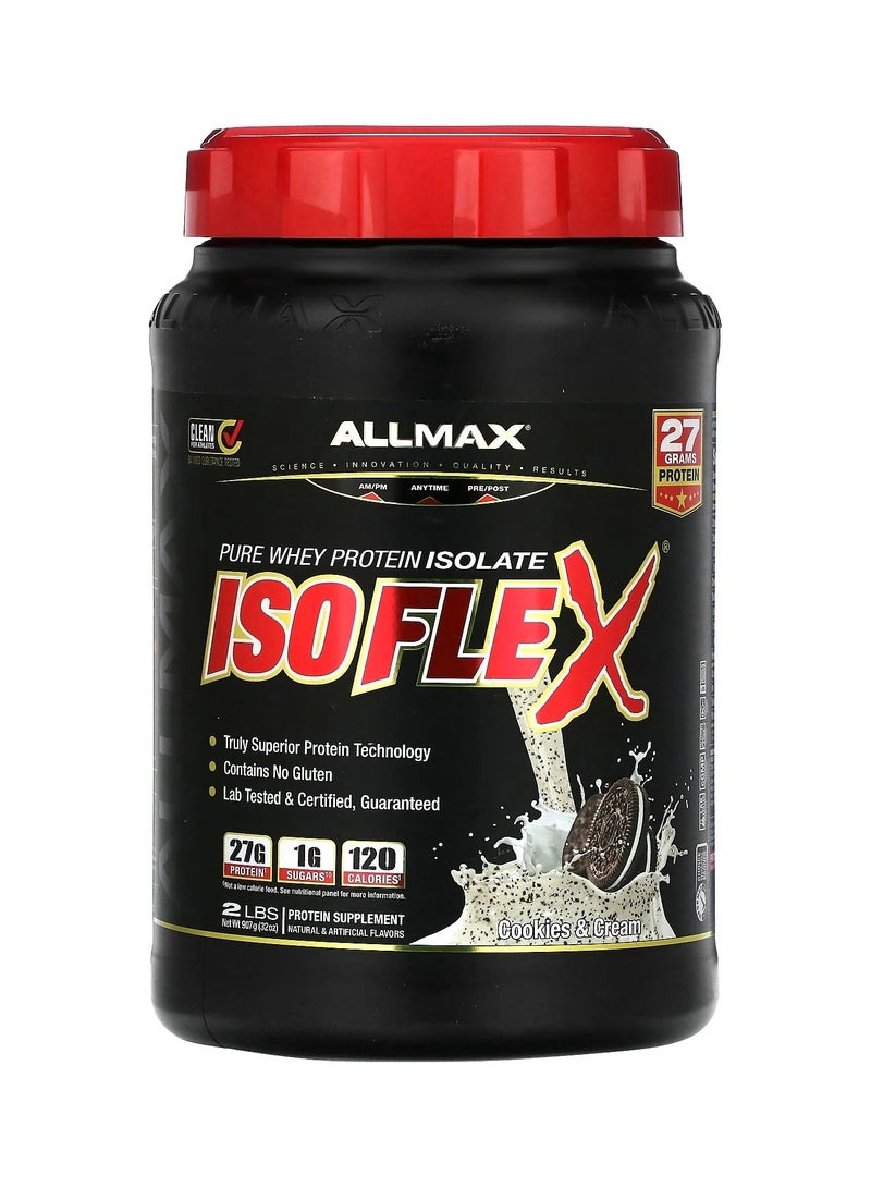 أولماكس نيوتريشن ايزو فلكس بيور واي بروتين ايزوليت - كوكيز وكريمة - (2 باوند) - Image 1