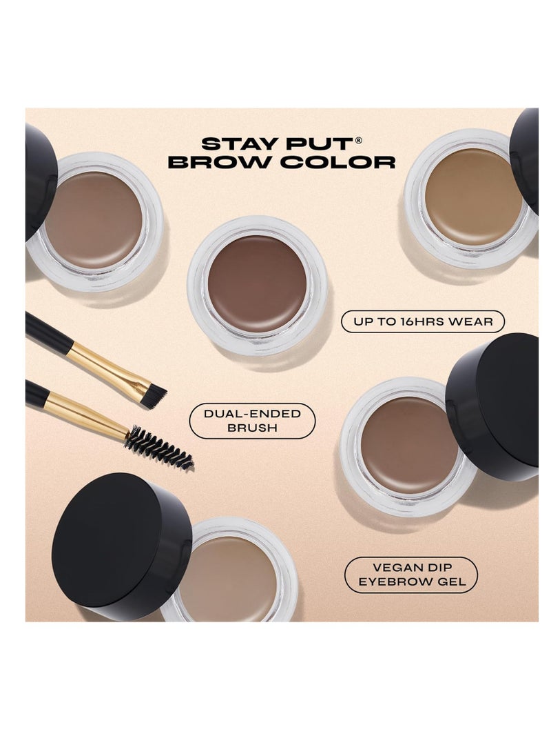 MILANI Milani Stay Put Brow Color - Dark Brown (0.09 Ounce) Vegan, Cruelty-Free Eyebrow Color that Fills and Shapes Brows…  - Image 3