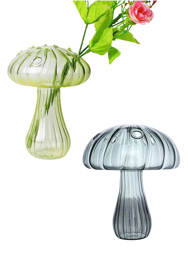 2Pcs Decorative Glass Mushroom Vases for Home Office Decorations - pzsku/Z317DA1D3B4542DF01A41Z/45/_/1712719705/3524056b-1bc4-42c5-86a6-9ae2eadfb562