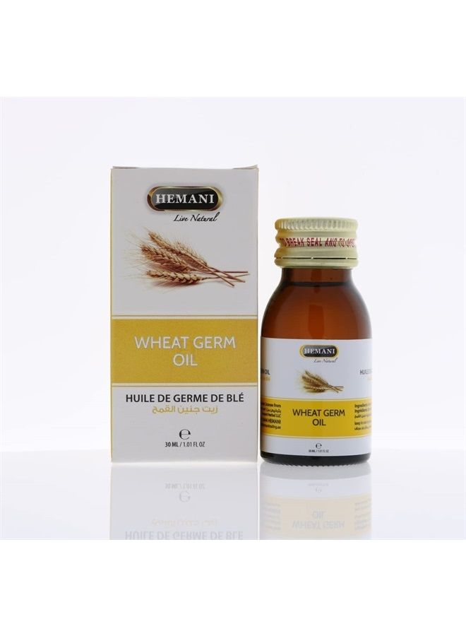 HEMANI زيت جنين القمح 30 مل (1 أونصة سائلة) - زيت صالح للأكل 100% - مكمل غذائي للأحماض الدهنية الأساسية - Image 1