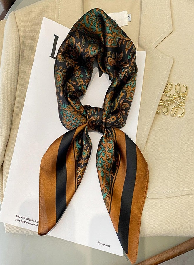 Sumolux Head Hair Scarf for Women Like Satin Silk Scarf Bandana Hair Wrapping Night Large Square Scarves 27.5" - Image 5