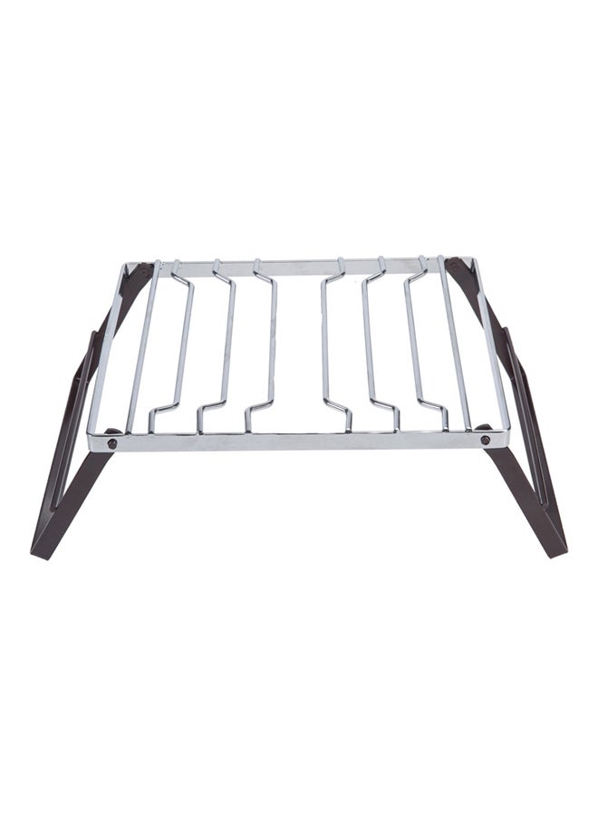 السنيدي مركاب نار حديد مجلفن مصفط فضي × بني - Image 1