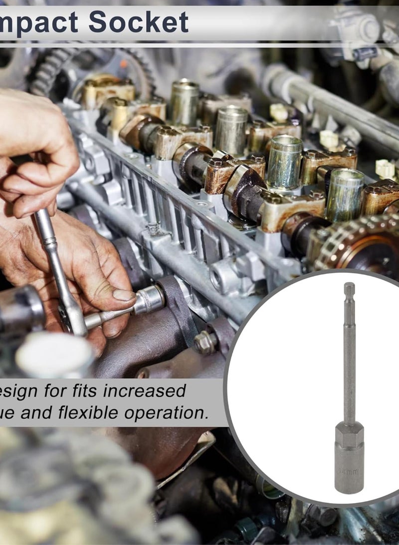 GGOOT 1pcs Impact Socket 150mm Hardware Tool 6 Point 14mm Chrome Vanadium Steel for Car Motorcycle Dirtbike  - Image 2