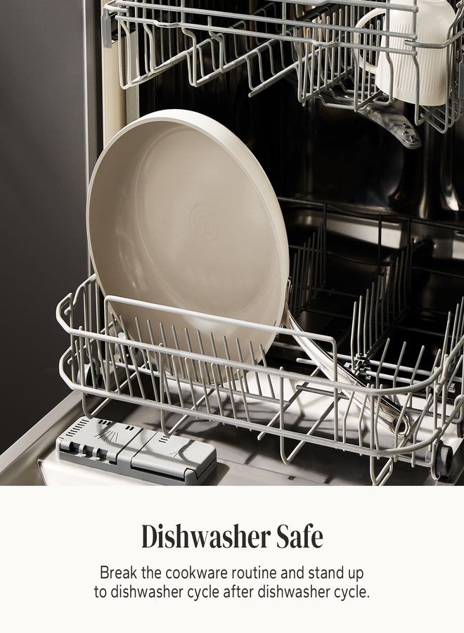 Redchef مقلاة ريدشيف سيراميك غير لاصقة، 8 بوصة، مقلاة لتحضير البيض والأومليت بمقبض بارد الملمس، مقلاة سيراميك للطهي غير سامة، خالية من مركبات PFOA وPFAS، متوافقة مع المواقد الحثية، آمنة للاستخدام في الفرن وغسالة الصحون (بيج) - Image 5