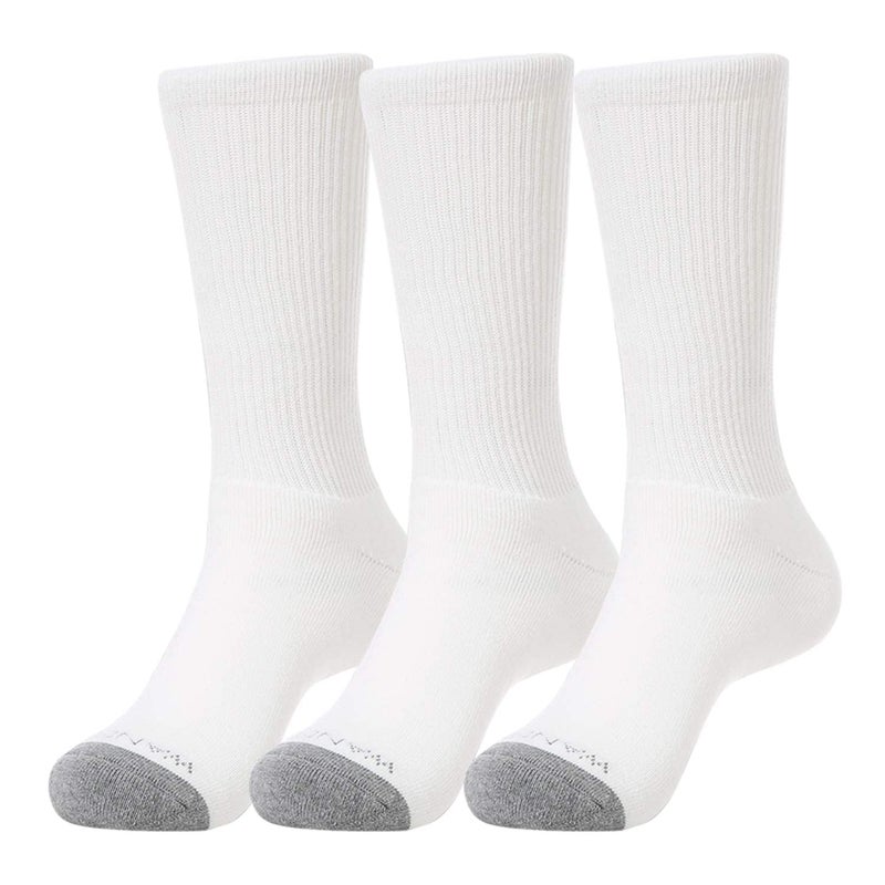 WANDER Men's Cushion Crew Socks 3 Pairs Athletic Running 8-13 Socks Men Cotton Sport Wicking Work - Image 1