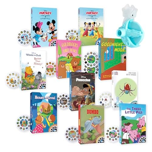 Moonlite Storytime Mini Projector with 10 Classic Stories A Magical Way to Read Together Digital Storybooks Fun Sound Effects Learning Gifts for Kids Ages 1 and Up - Image 1